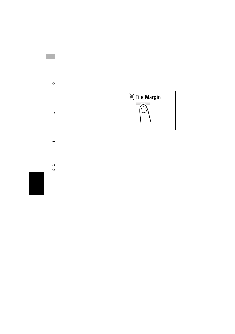 To make copies using the “file margin” function, To make copies using the, File margin | Function -20 | Konica Minolta bizhub 180 User Manual | Page 153 / 256