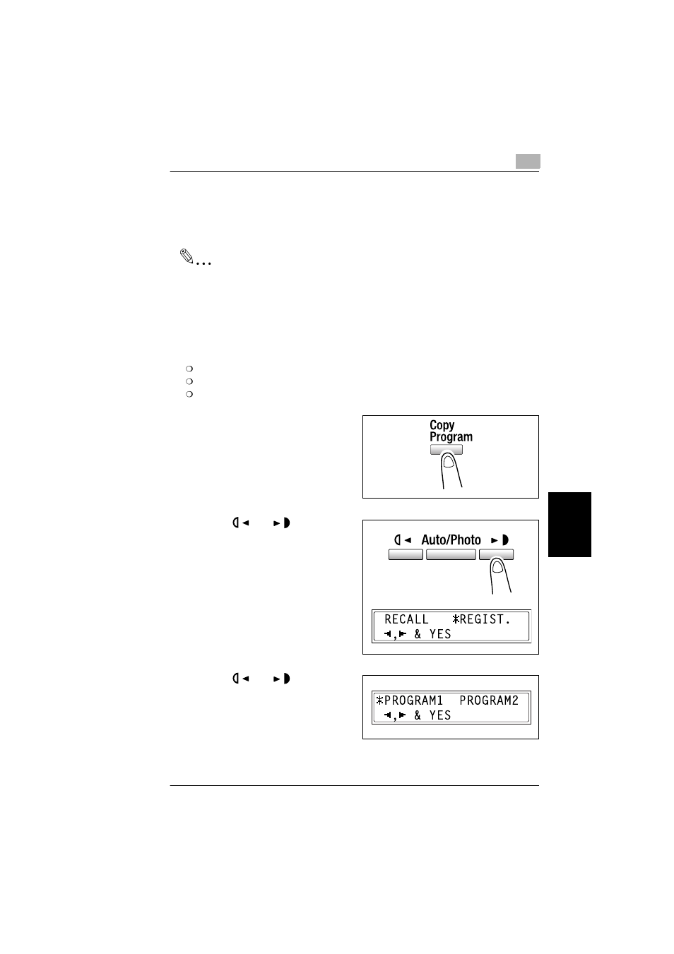 7 programmed copy jobs, To store a copy program, Programmed copy jobs -21 | To store a copy program -21 | Konica Minolta bizhub 180 User Manual | Page 154 / 256