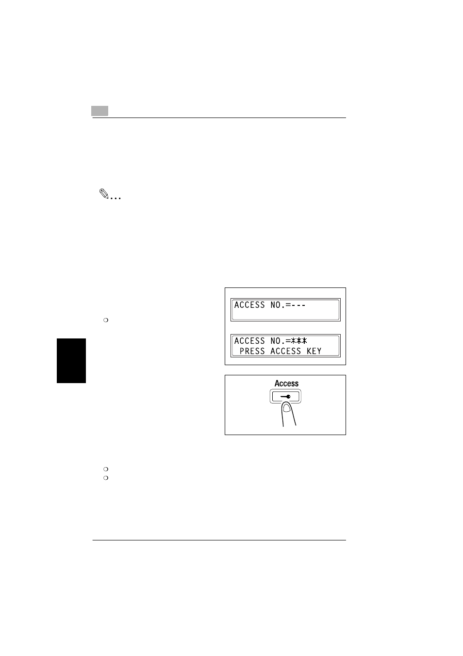 8 access numbers, To enter an access number, Access numbers -24 | To enter an access number -24, P. 6-24) | Konica Minolta bizhub 180 User Manual | Page 157 / 256