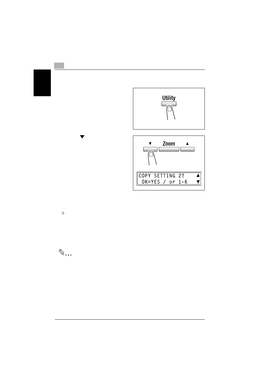 To select the “copy setting 2” menu, To select the, Copy setting 2 | Menu -49 | Konica Minolta bizhub 180 User Manual | Page 205 / 256