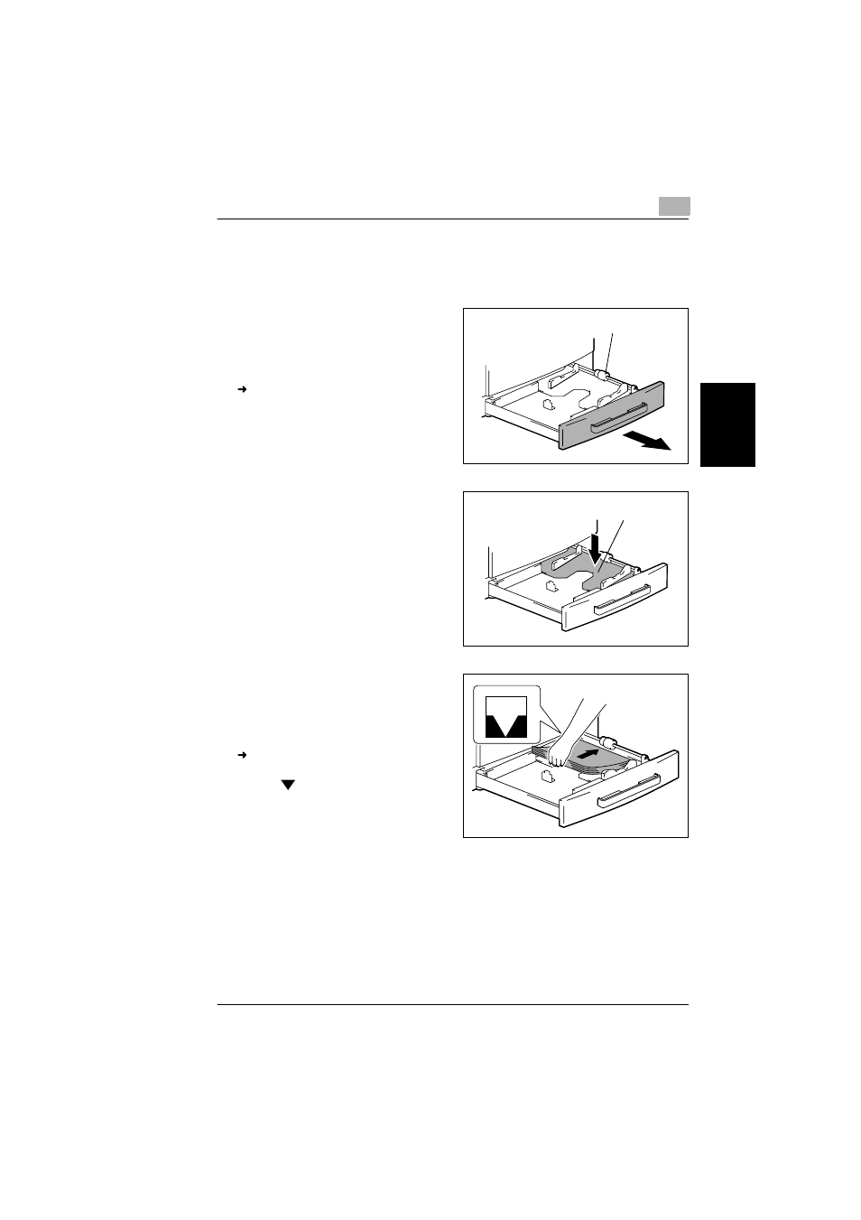 Loading paper into the paper tray, To load paper into the 1st tray | Konica Minolta bizhub 180 User Manual | Page 58 / 256