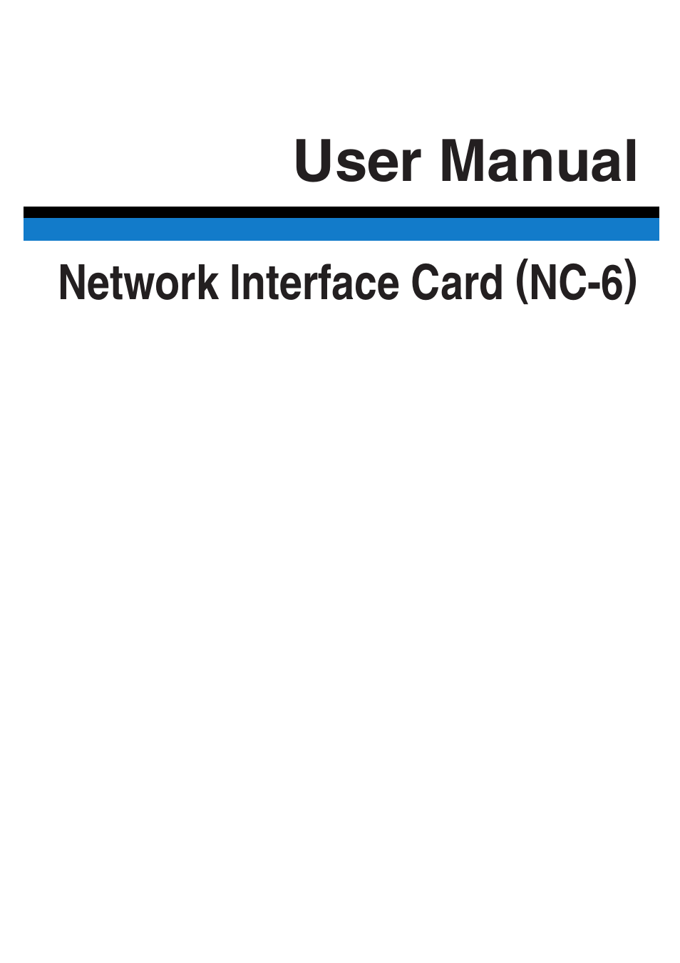 Konica Minolta NC-6 User Manual | 50 pages