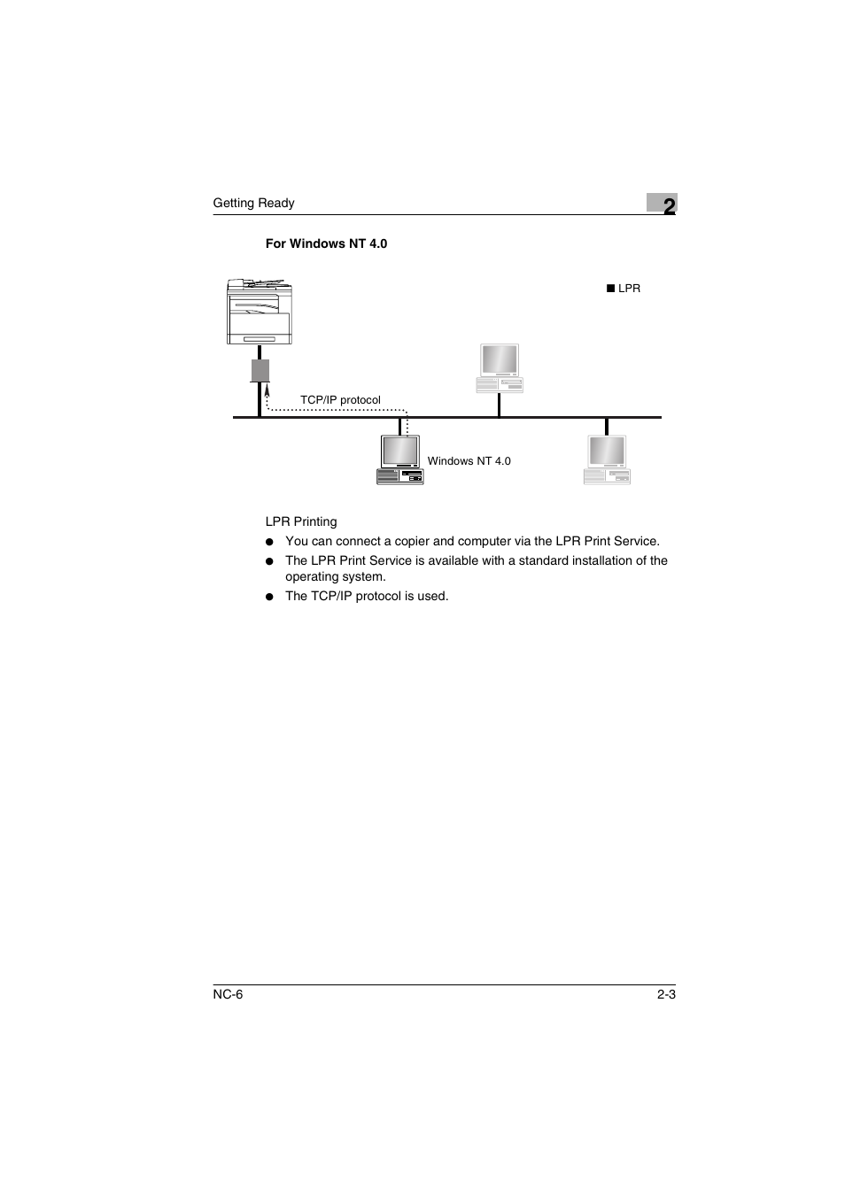 For windows nt 4.0, For windows nt 4.0 -3 | Konica Minolta NC-6 User Manual | Page 10 / 50