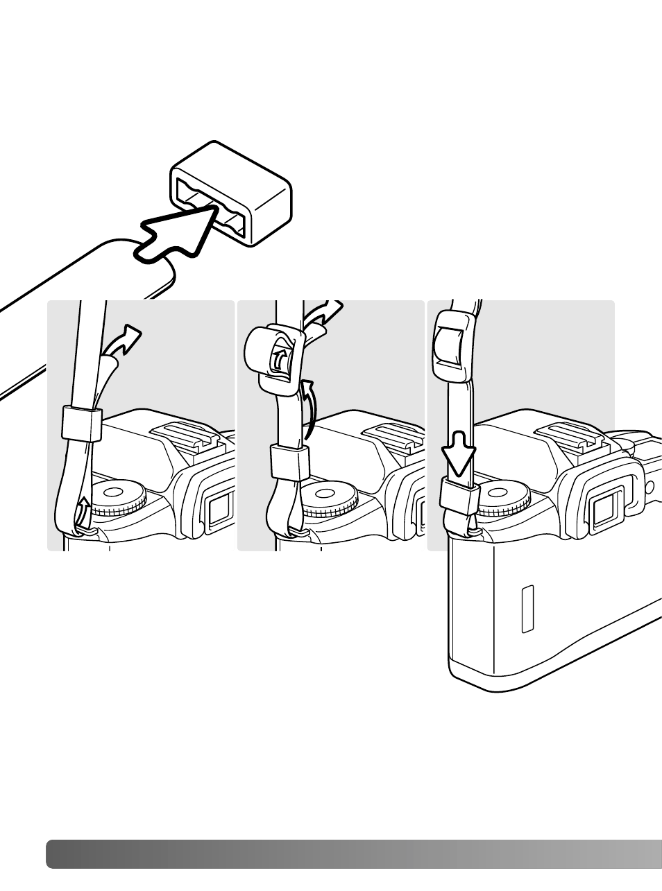 Getting started, Attaching the strap | Konica Minolta Minolta RIVA ZOOM 70 User Manual | Page 12 / 84