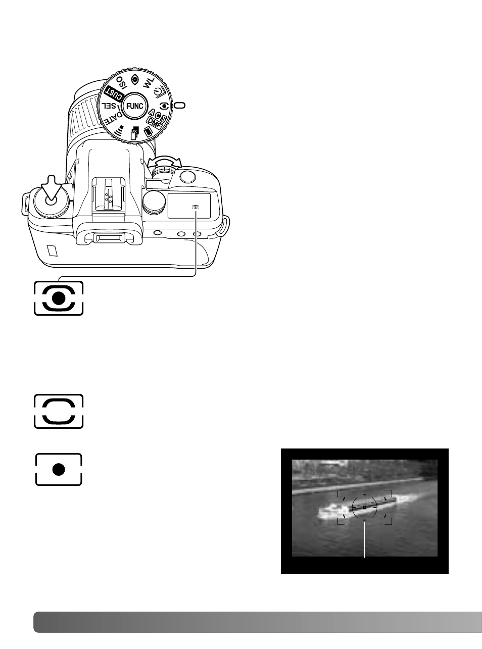 Metering modes | Konica Minolta Minolta RIVA ZOOM 70 User Manual | Page 58 / 84