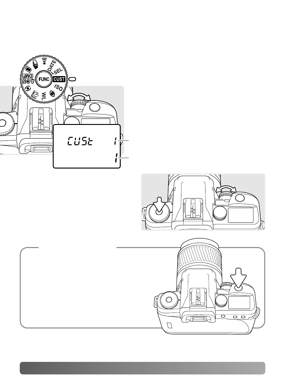 Custom functions | Konica Minolta Minolta RIVA ZOOM 70 User Manual | Page 64 / 84