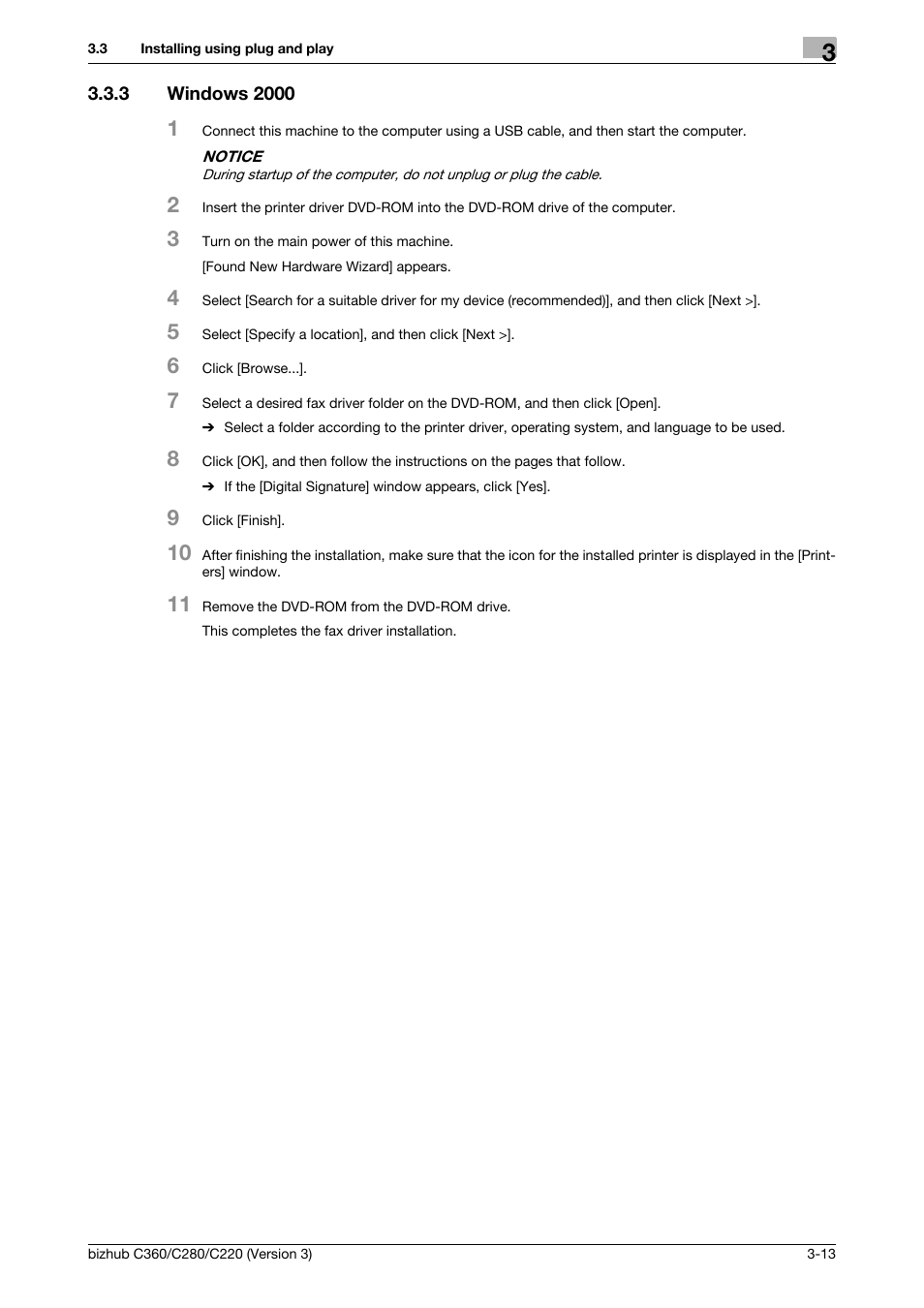 3 windows 2000, Windows 2000 -13 | Konica Minolta BIZHUB C280 User Manual | Page 29 / 78