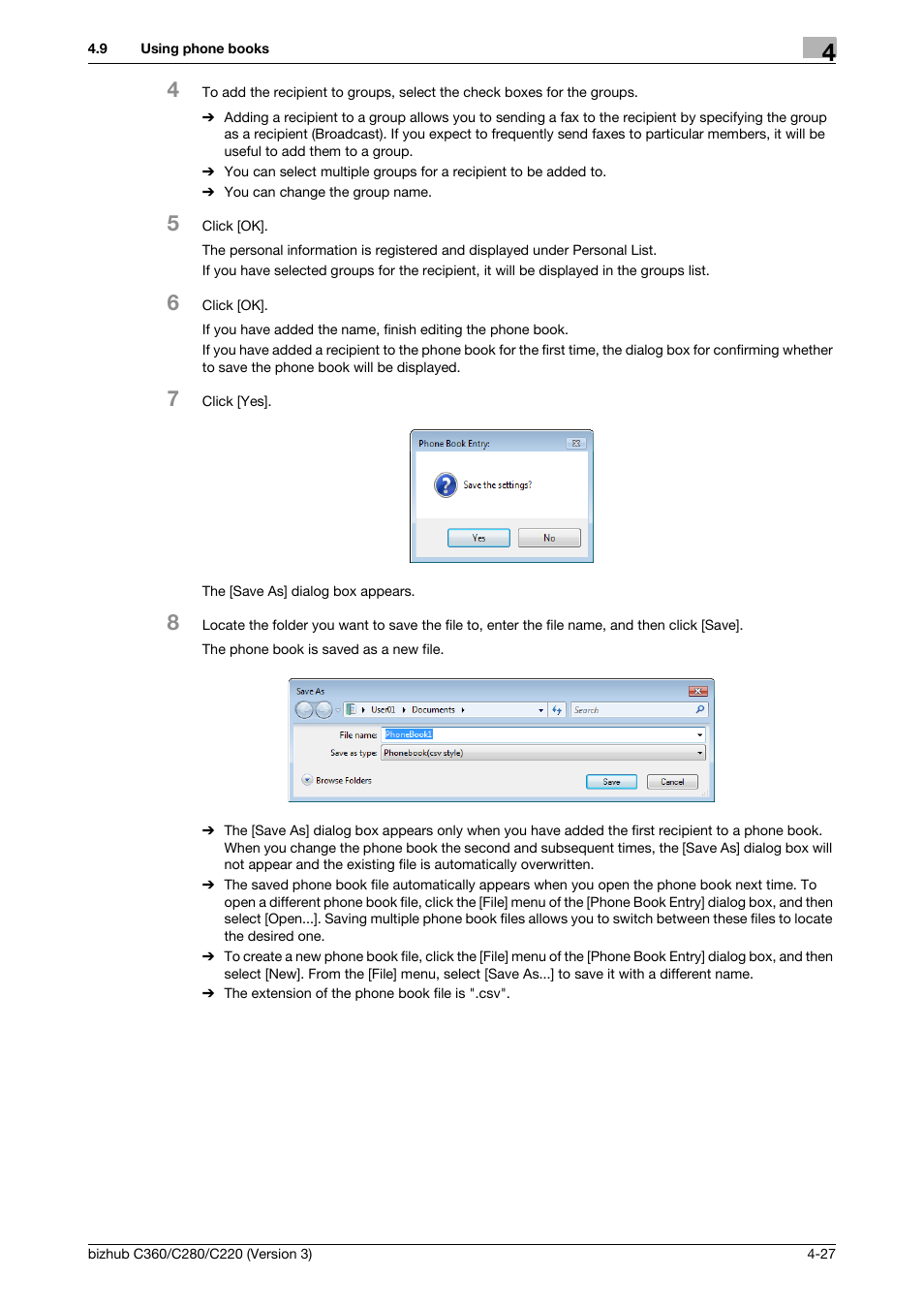 Konica Minolta BIZHUB C280 User Manual | Page 59 / 78