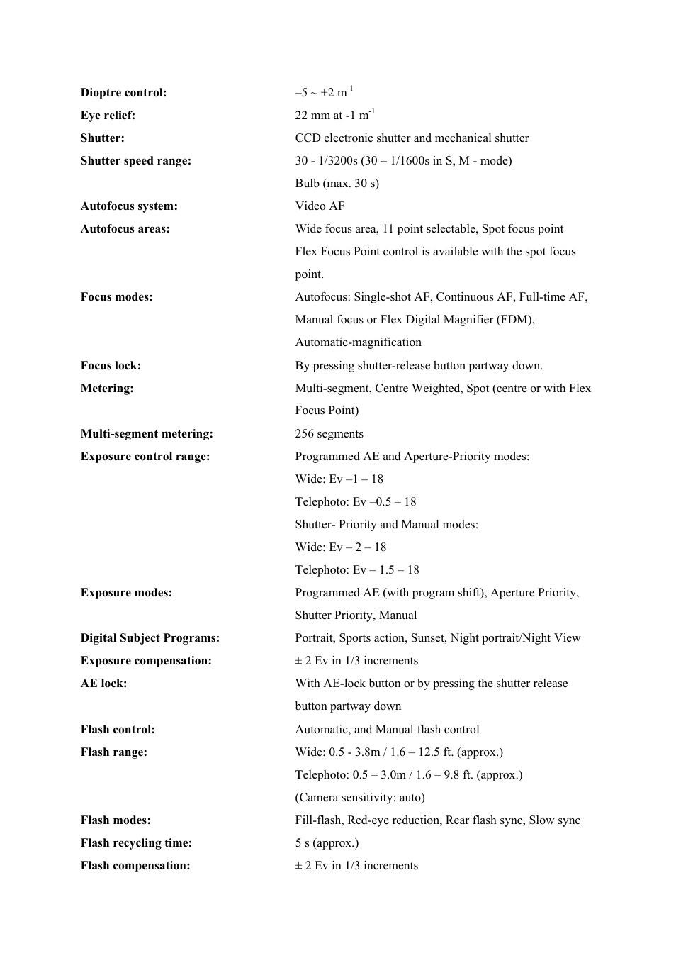 Konica Minolta DiMAGE A200 User Manual | Page 2 / 7