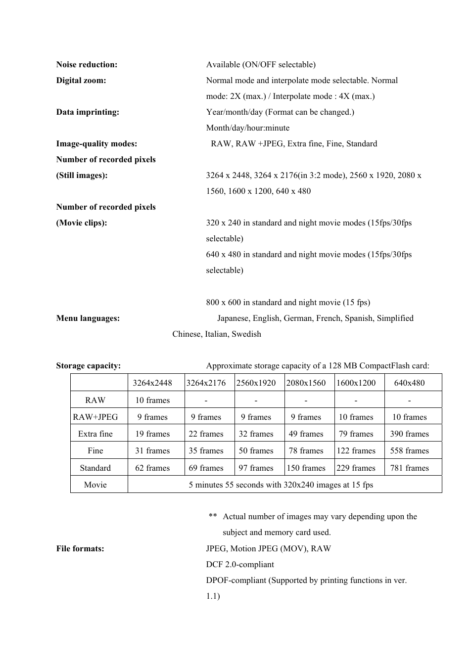 Konica Minolta DiMAGE A200 User Manual | Page 4 / 7