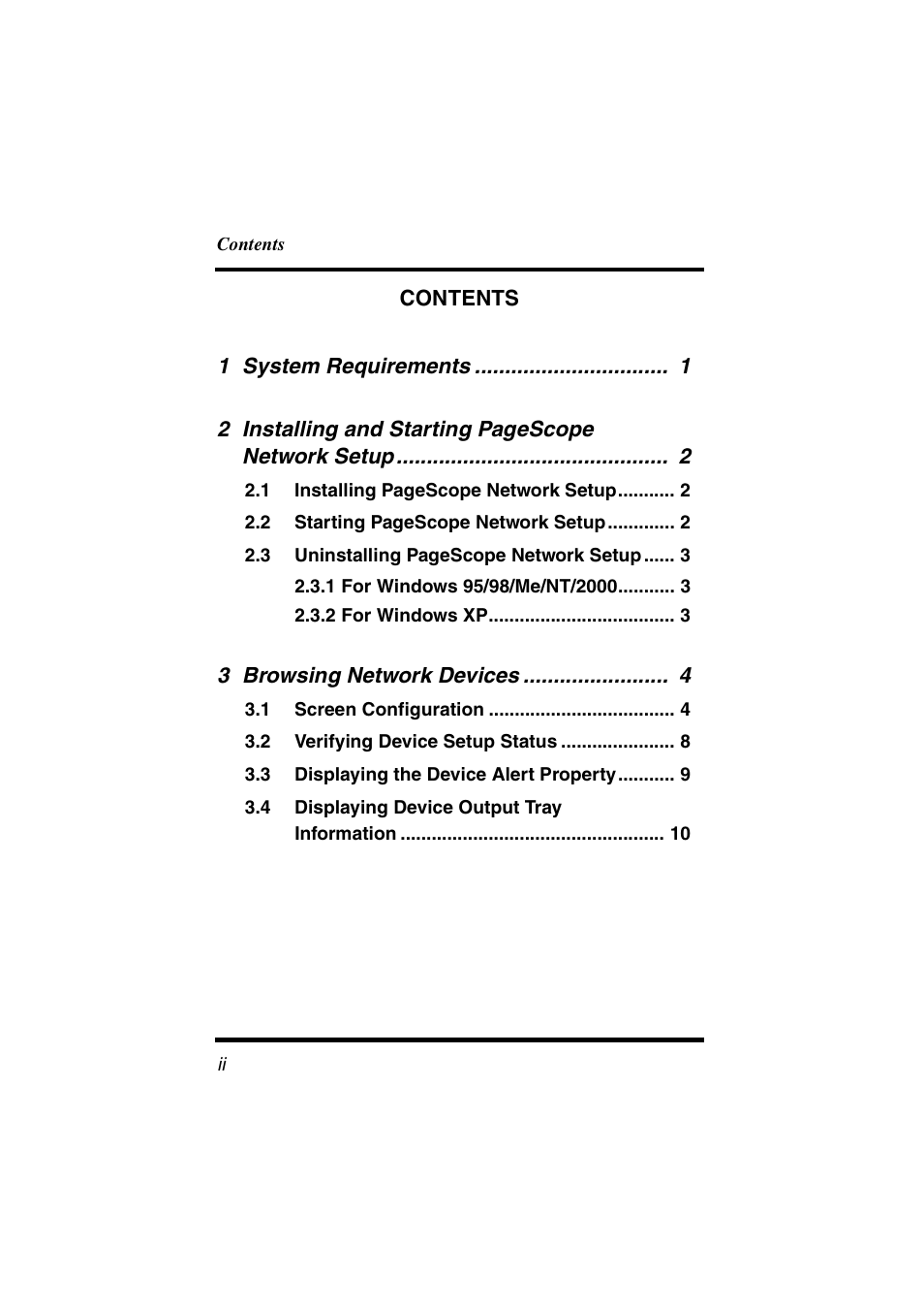 Konica Minolta Network Setup User Manual | Page 3 / 38