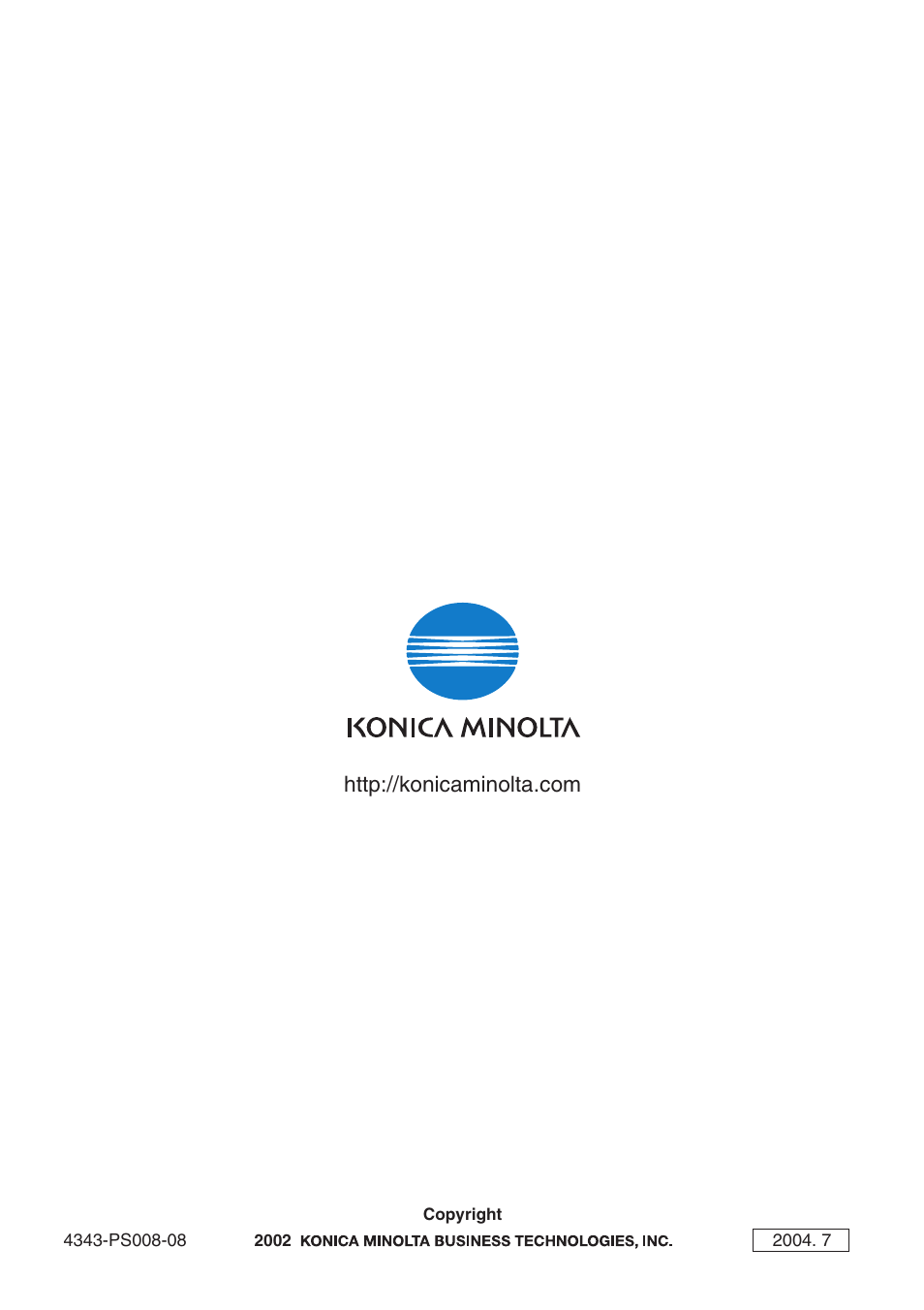 Konica Minolta Network Setup User Manual | Page 38 / 38