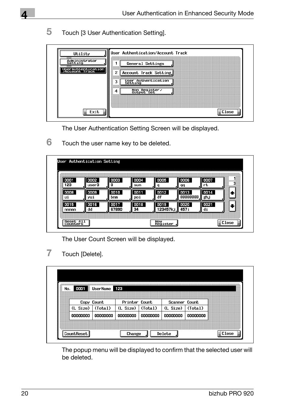 Konica Minolta 920 User Manual | Page 28 / 76