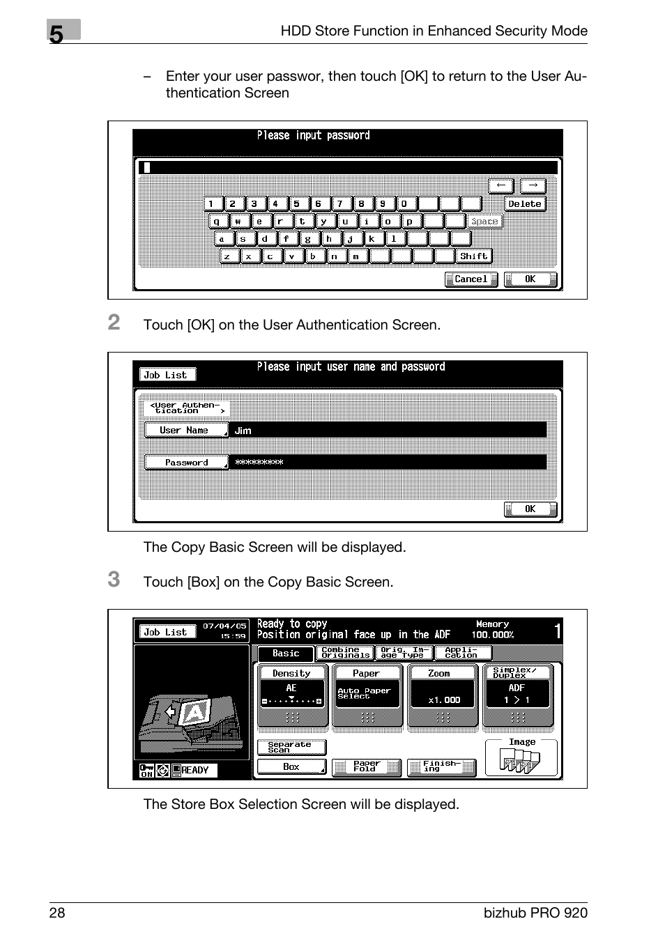 Konica Minolta 920 User Manual | Page 36 / 76