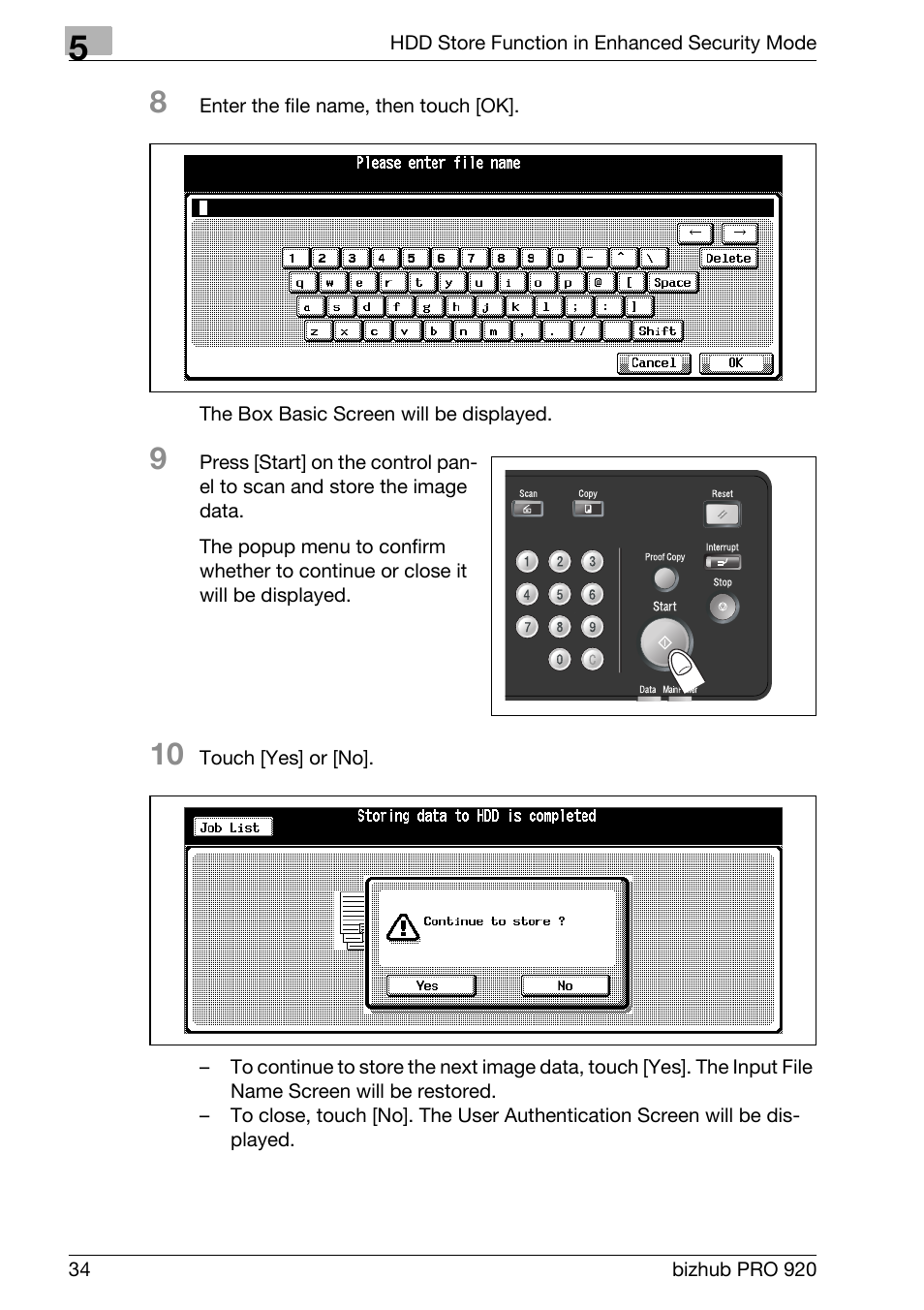 Konica Minolta 920 User Manual | Page 42 / 76