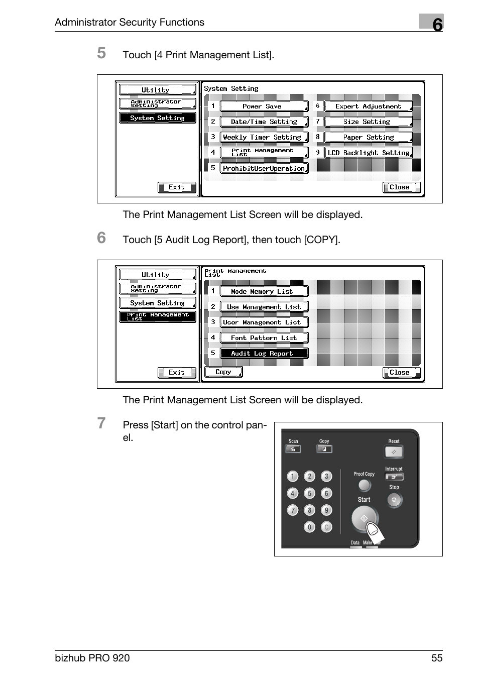 Konica Minolta 920 User Manual | Page 63 / 76