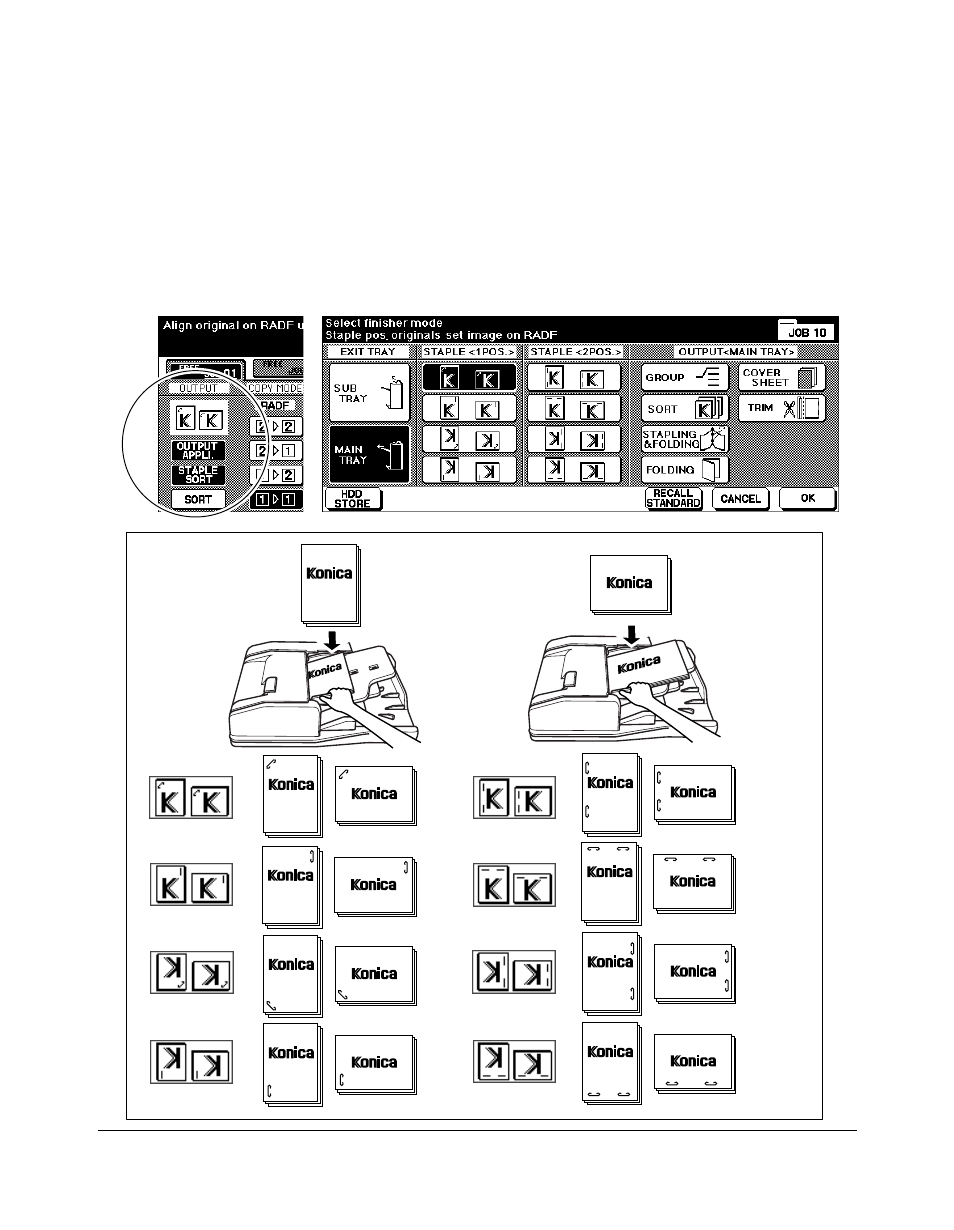 Output modes | Konica Minolta 7075 User Manual | Page 122 / 311