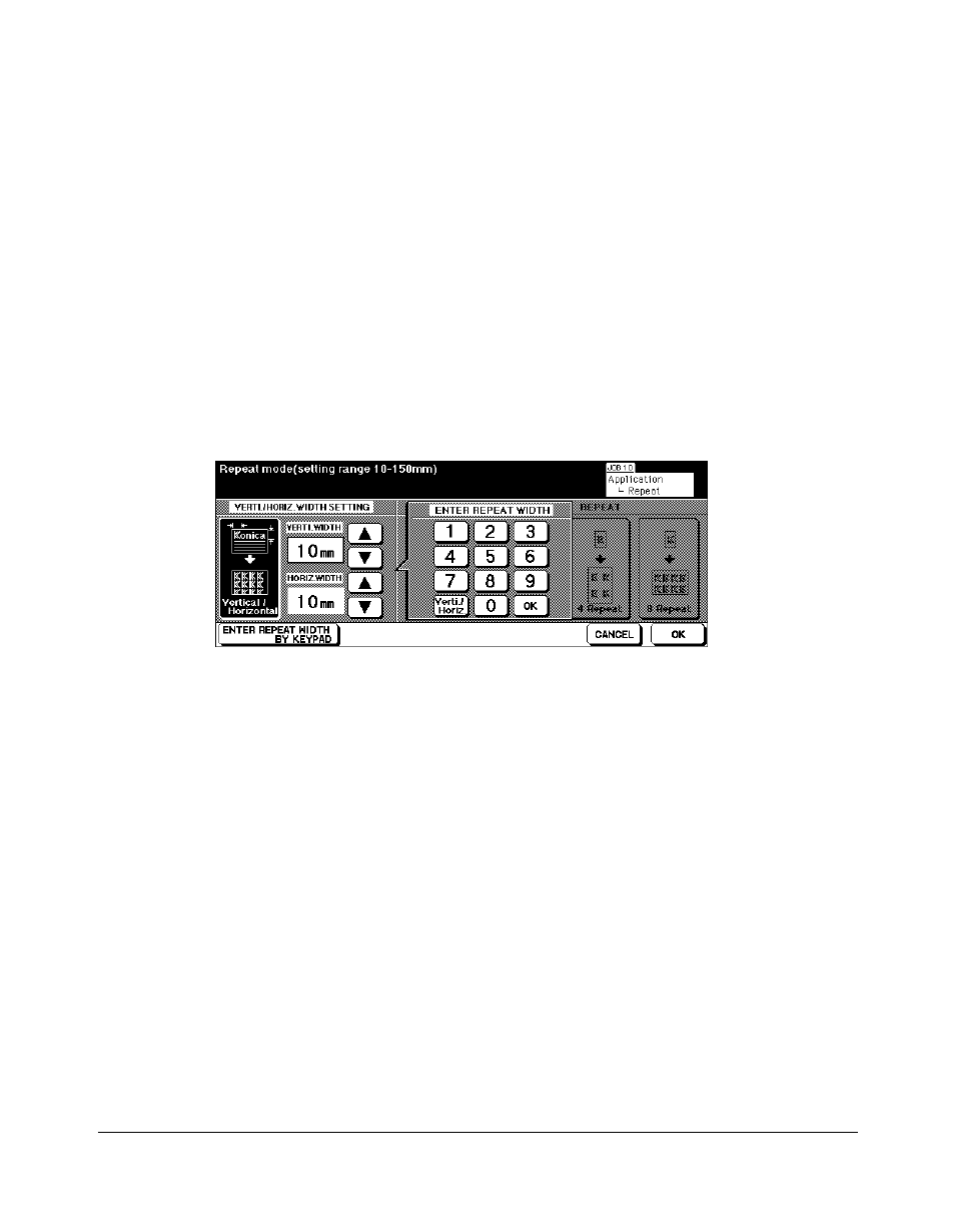 Applications, Repeat image (continued) | Konica Minolta 7075 User Manual | Page 180 / 311