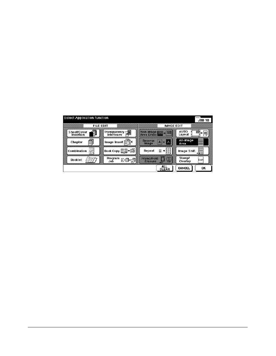 Applications, All-image area | Konica Minolta 7075 User Manual | Page 185 / 311