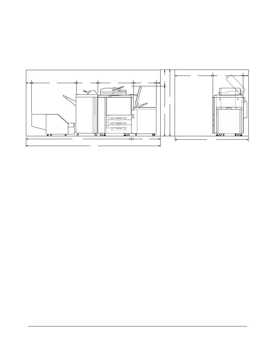 Machine information, Site requirements (continued) | Konica Minolta 7075 User Manual | Page 44 / 311