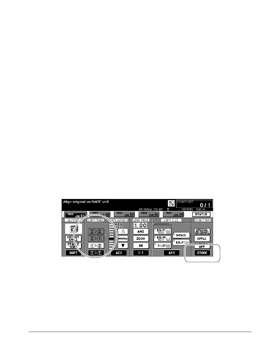 Basic operations, Store mode | Konica Minolta 7075 User Manual | Page 98 / 311