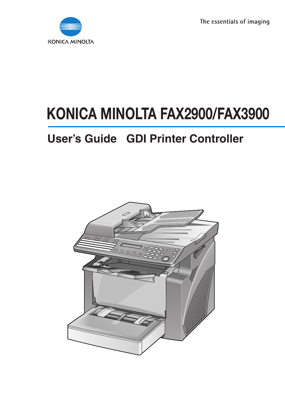 Konica Minolta FAX2900/FAX3900 User Manual | 60 pages