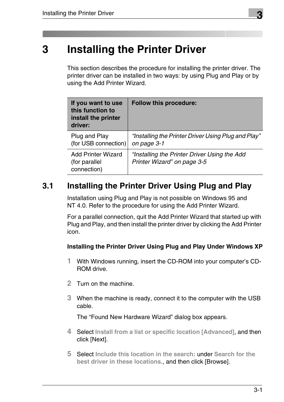 3 installing the printer driver, Installing the printer driver, 3installing the printer driver | Konica Minolta FAX2900/FAX3900 User Manual | Page 12 / 60