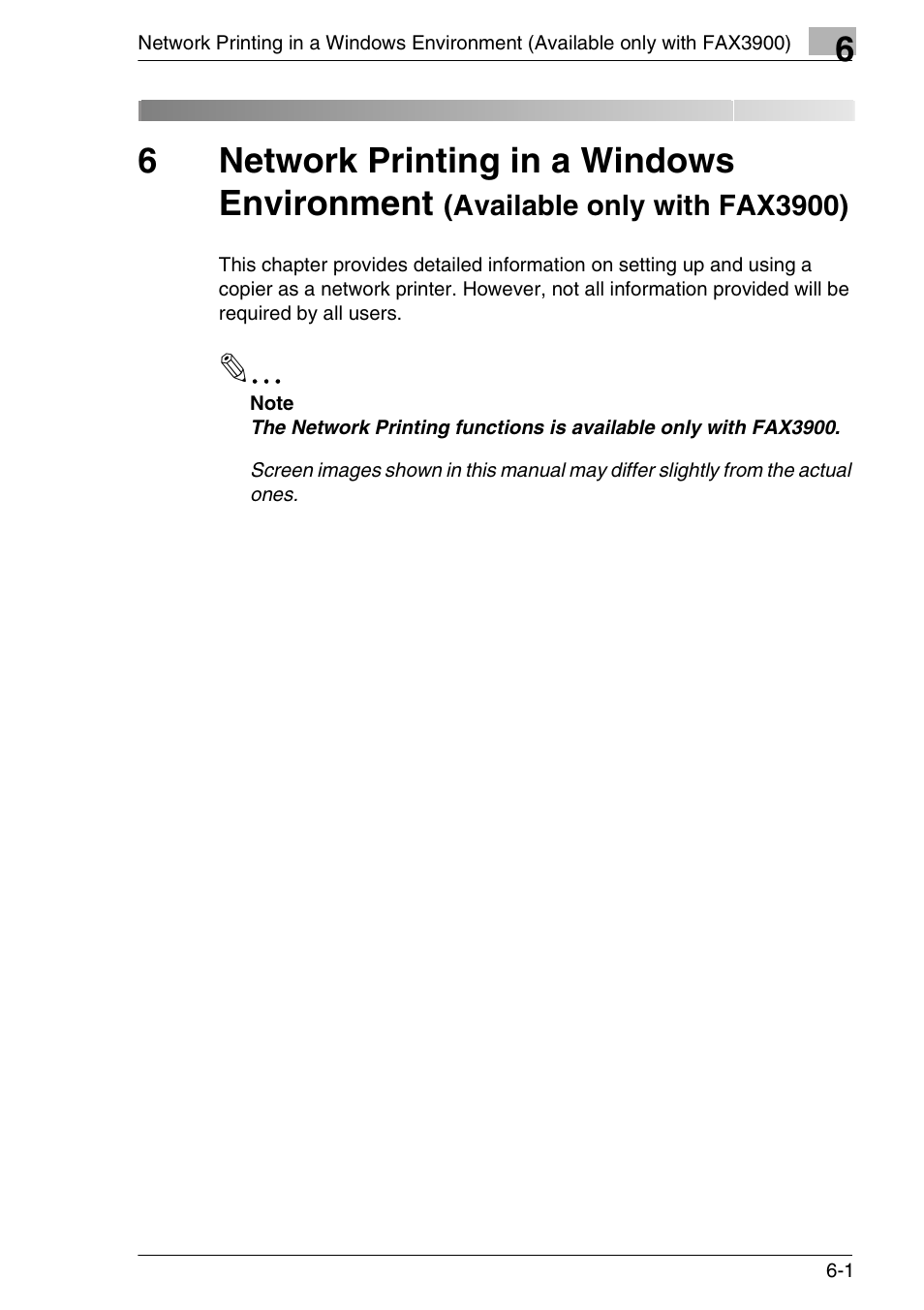 6network printing in a windows environment | Konica Minolta FAX2900/FAX3900 User Manual | Page 36 / 60