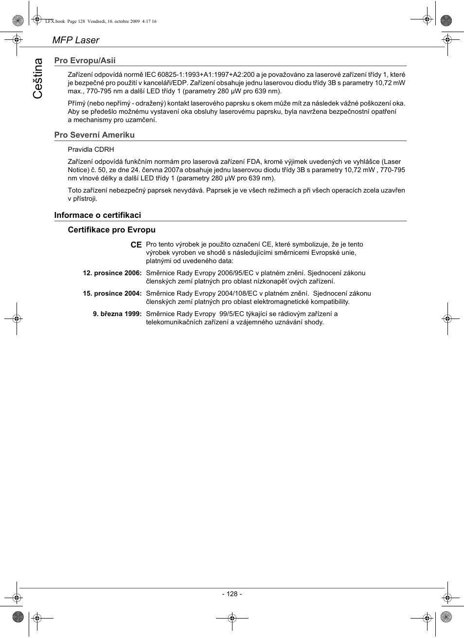 Ce št in a | Konica Minolta PAGEPRO 1480MF User Manual | Page 129 / 198