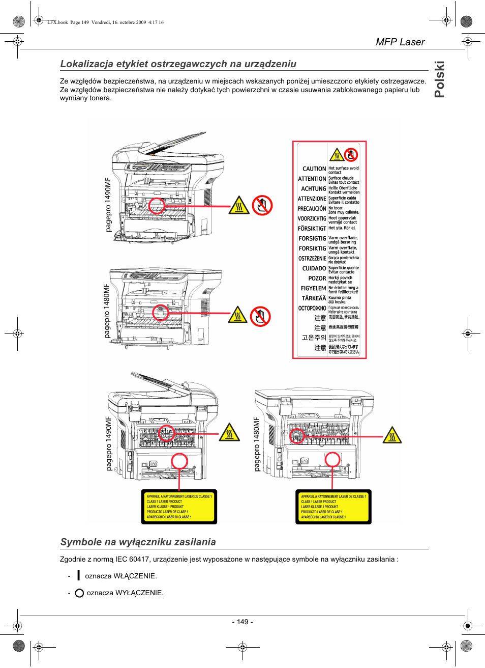 Po ls k i | Konica Minolta PAGEPRO 1480MF User Manual | Page 150 / 198