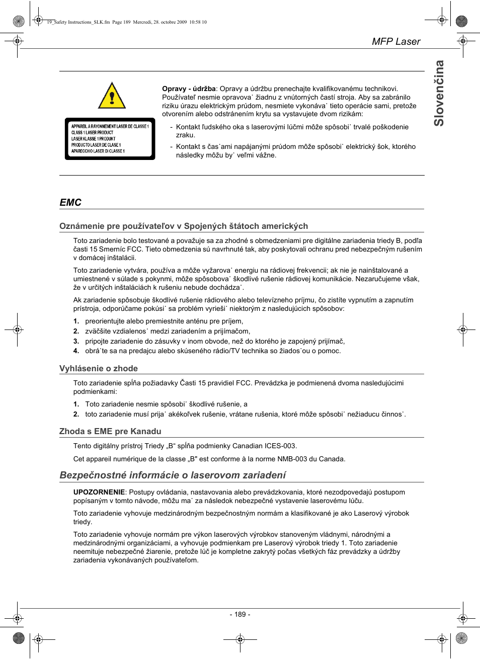 Konica Minolta PAGEPRO 1480MF User Manual | Page 190 / 198