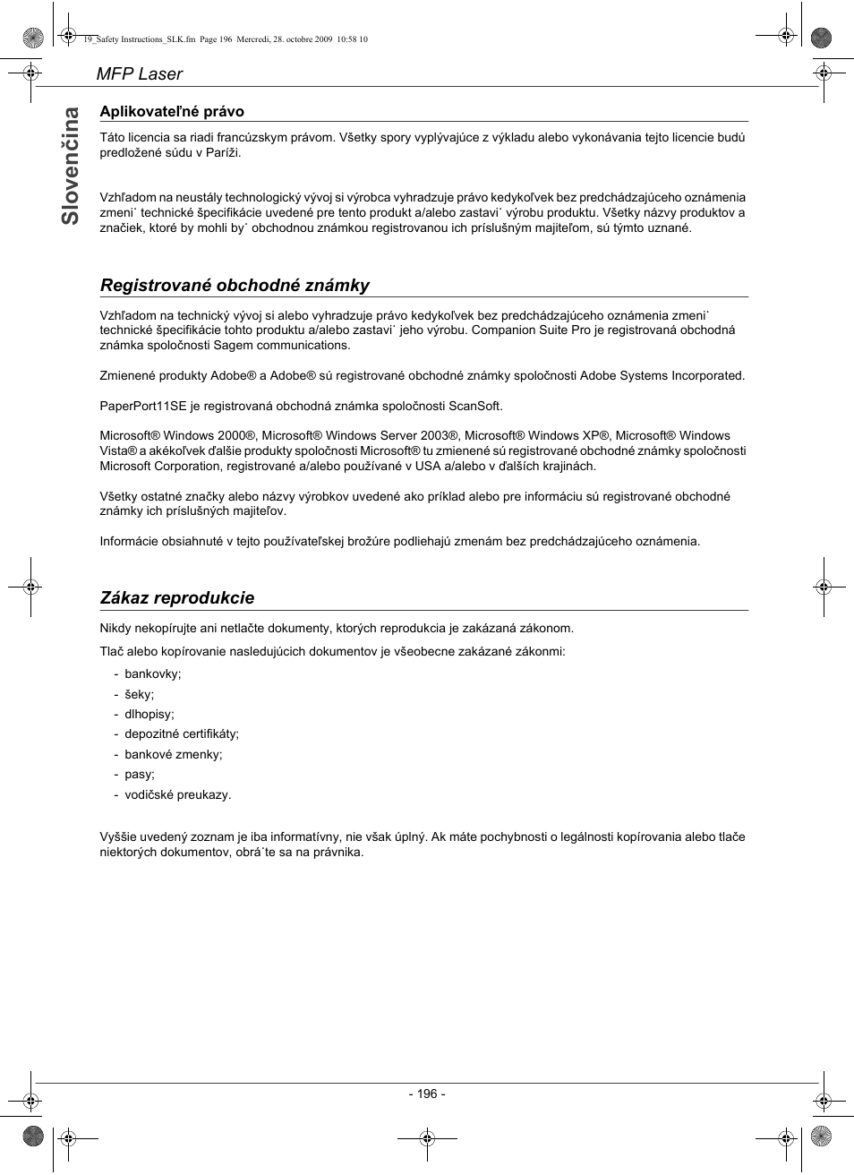 Konica Minolta PAGEPRO 1480MF User Manual | Page 197 / 198