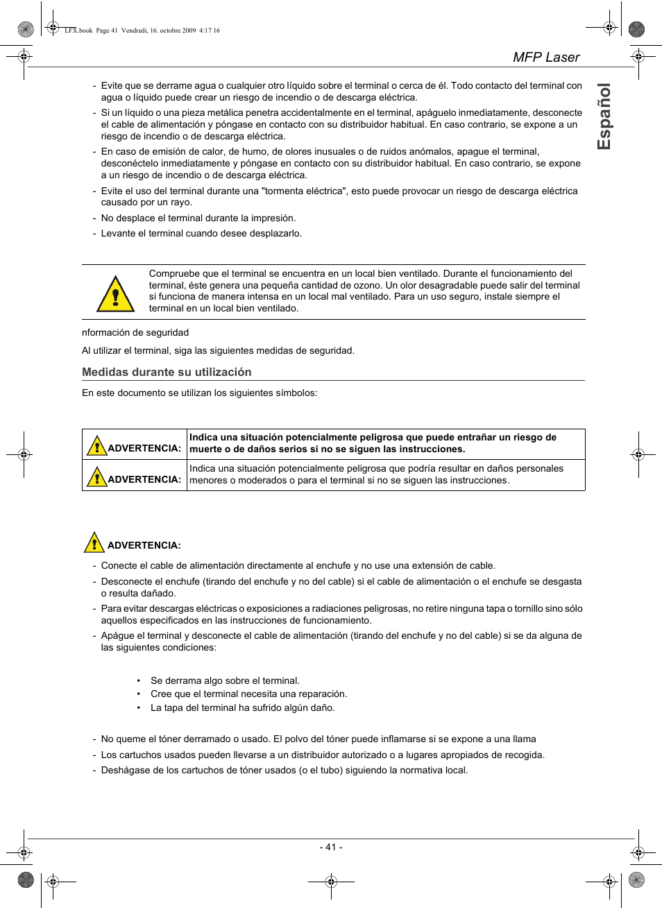 Mfp laser | Konica Minolta PAGEPRO 1480MF User Manual | Page 42 / 198
