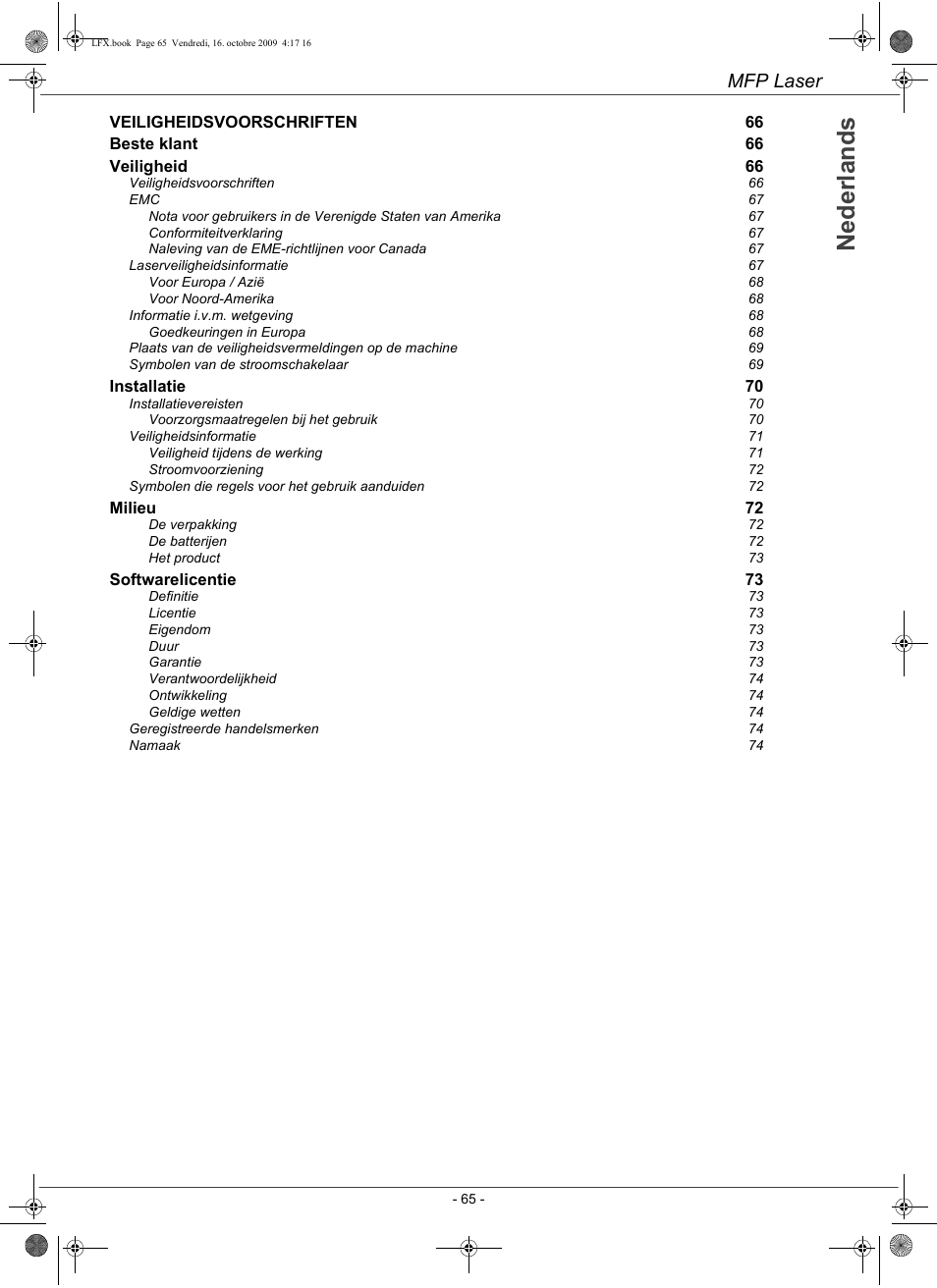 1hghuodqgv, Mfp laser | Konica Minolta PAGEPRO 1480MF User Manual | Page 66 / 198