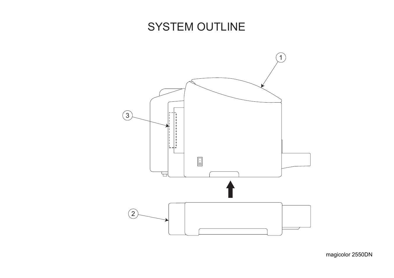 System outline | Konica Minolta magicolor 2550DN A00V014 User Manual | Page 3 / 67