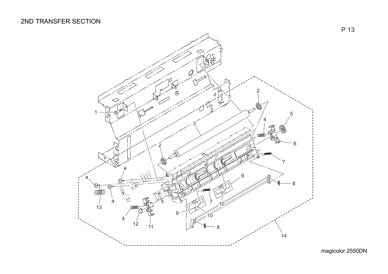 2nd transfer section | Konica Minolta magicolor 2550DN A00V014 User Manual | Page 34 / 67