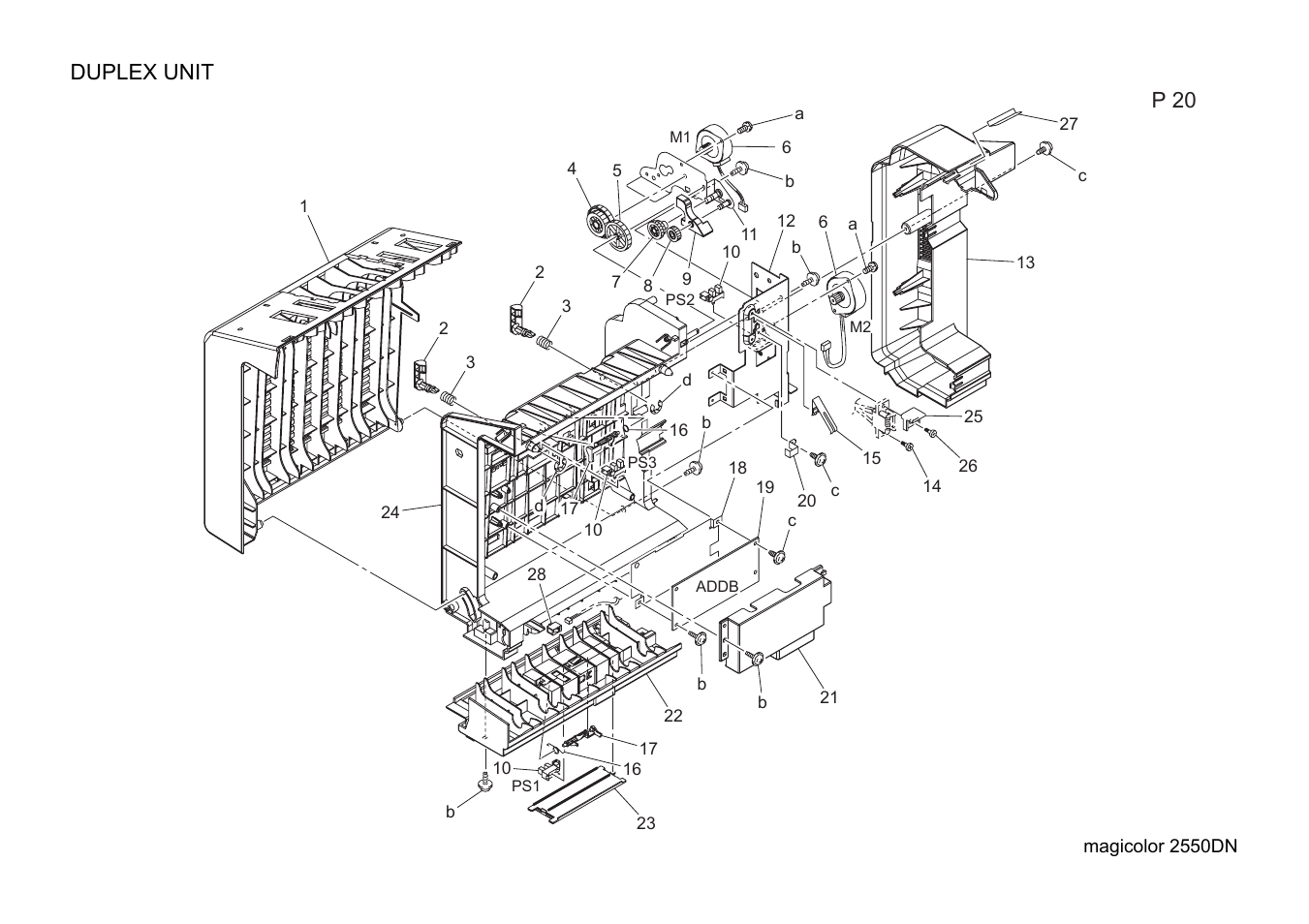 Duplex unit | Konica Minolta magicolor 2550DN A00V014 User Manual | Page 48 / 67