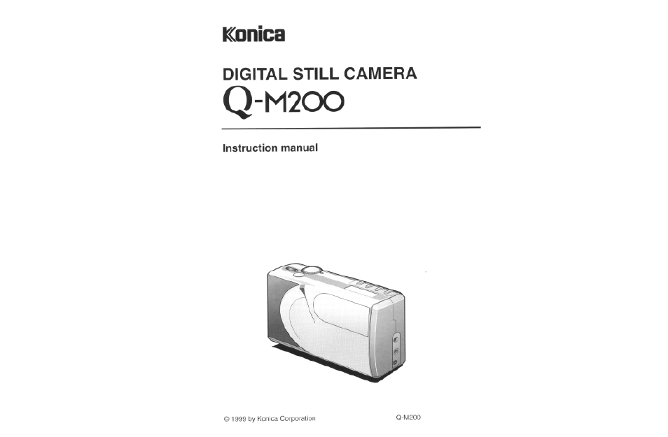 Konica Minolta Q-M200 User Manual | 89 pages