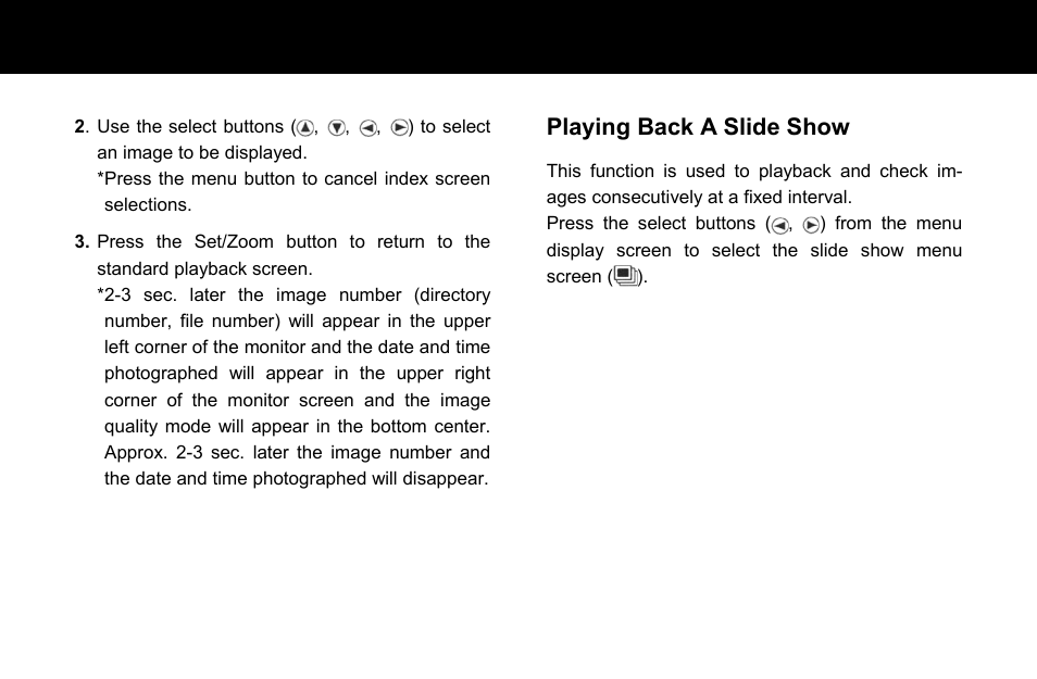 Playing back a slide show | Konica Minolta Q-M200 User Manual | Page 56 / 89