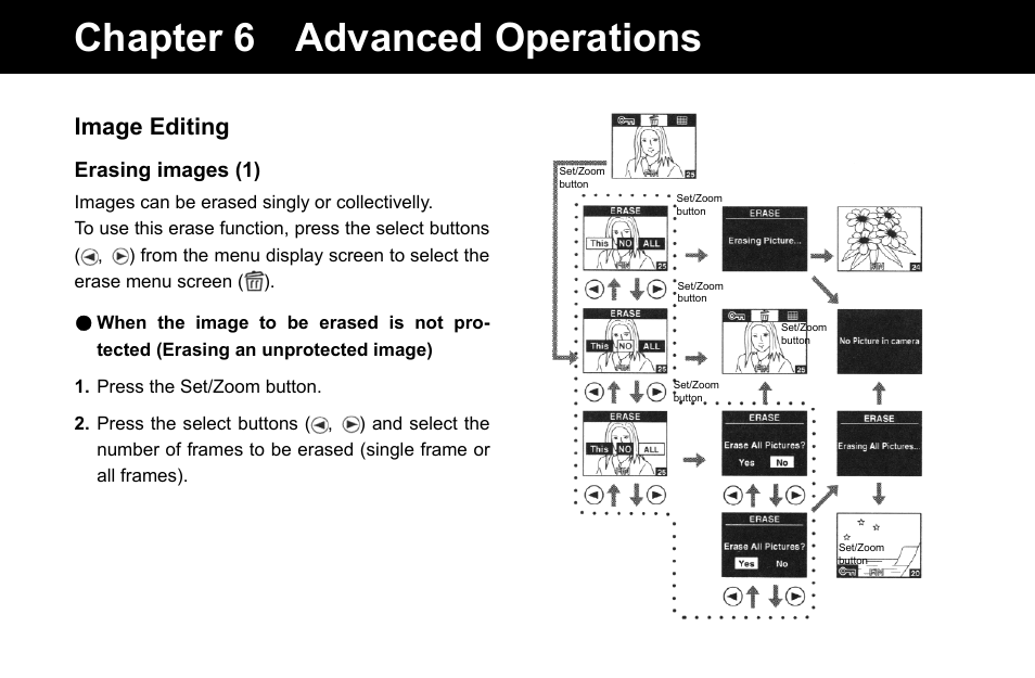 Chapter 6 advanced operations, Image editing | Konica Minolta Q-M200 User Manual | Page 60 / 89