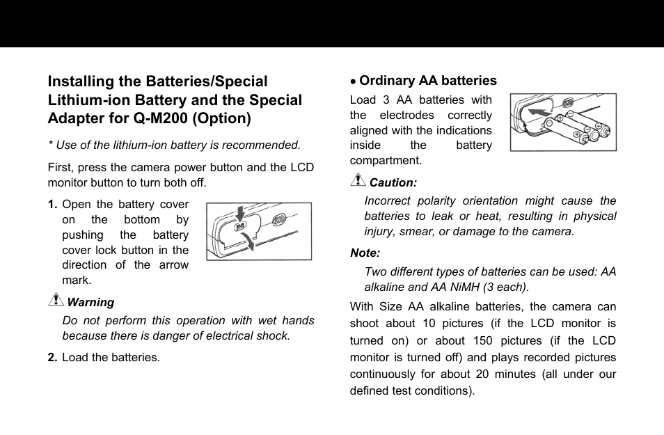 Konica Minolta Q-M200 User Manual | Page 7 / 89