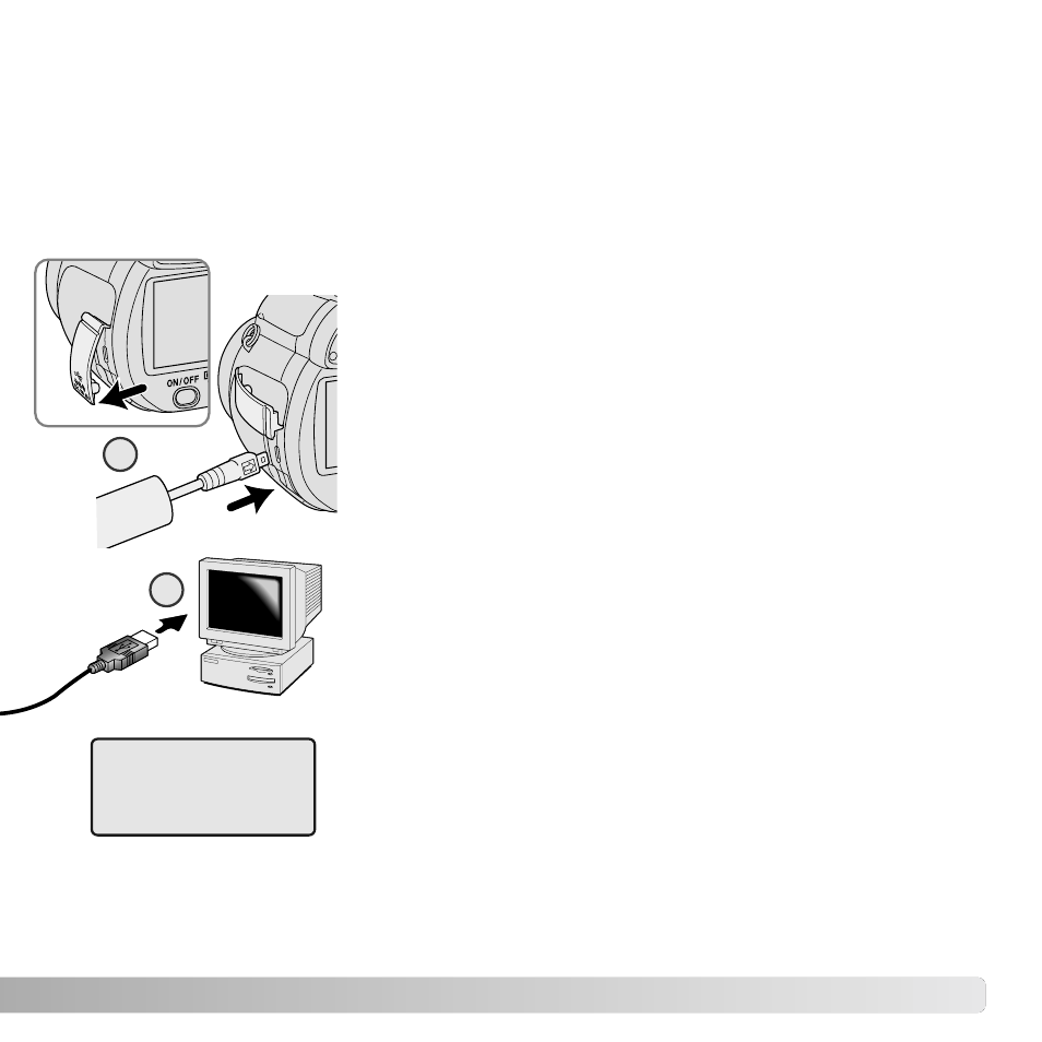 Connecting the camera to a computer | Konica Minolta DIMAGE Z5 User Manual | Page 103 / 132