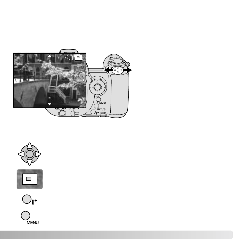 Enlarged playback | Konica Minolta DIMAGE Z5 User Manual | Page 33 / 132