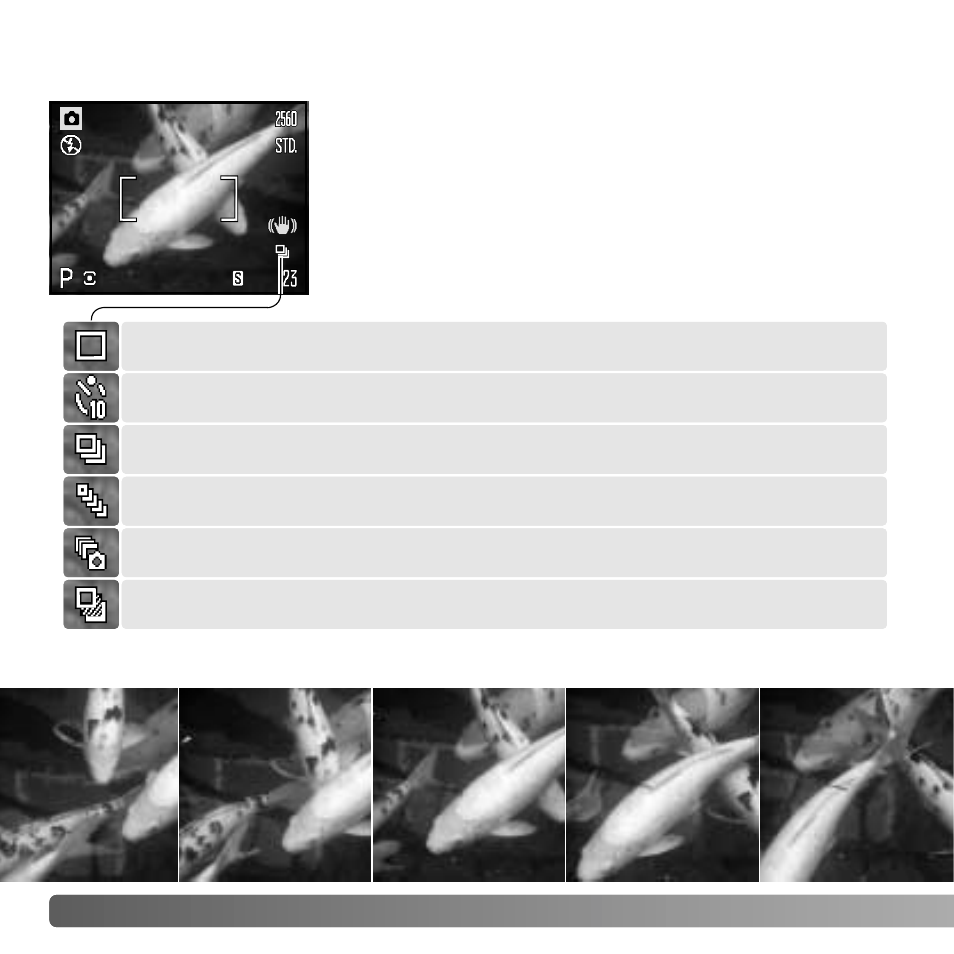 Drive modes | Konica Minolta DIMAGE Z5 User Manual | Page 46 / 132