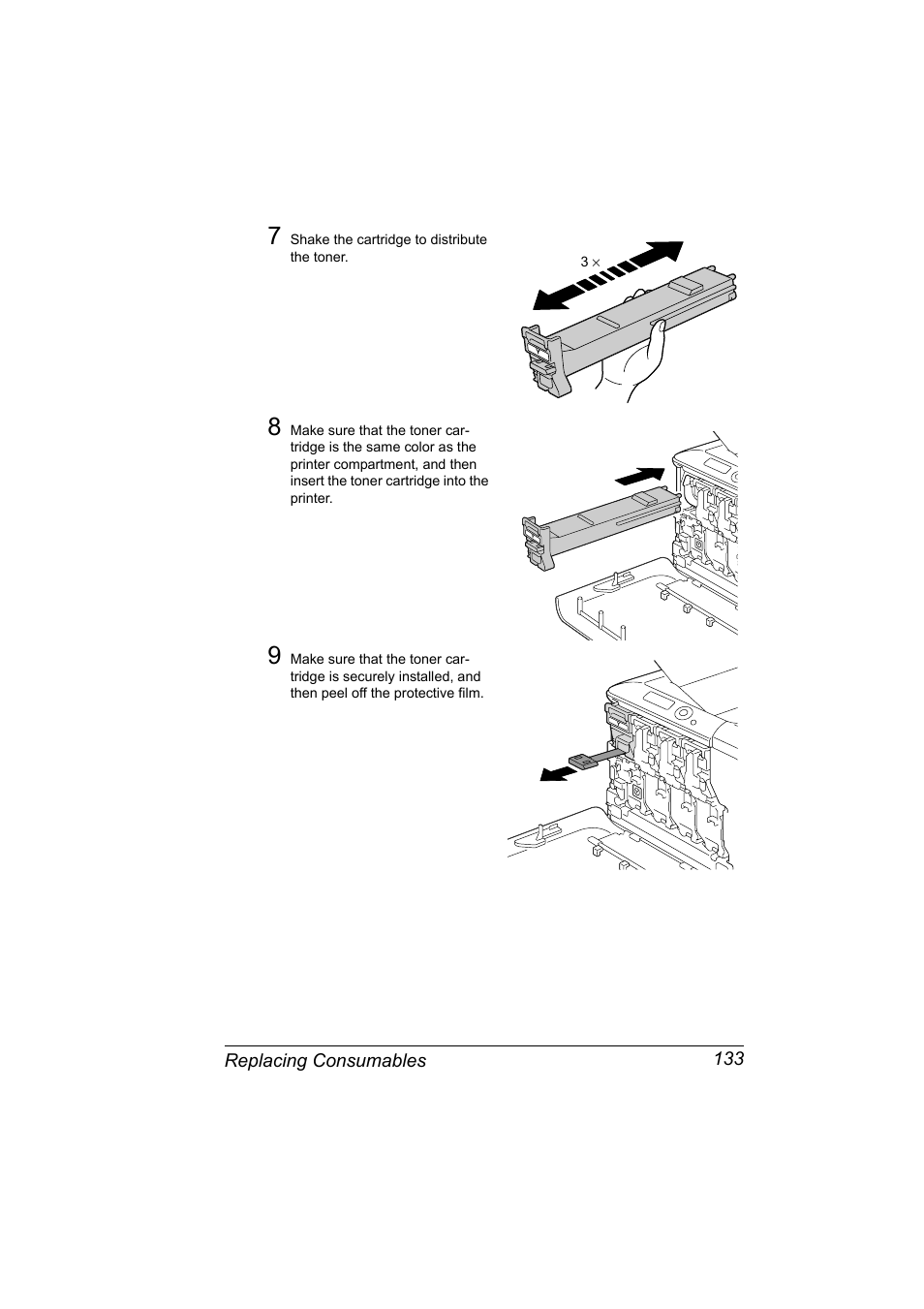 Replacing consumables 133 | Konica Minolta PagePro 4650EN User Manual | Page 147 / 260