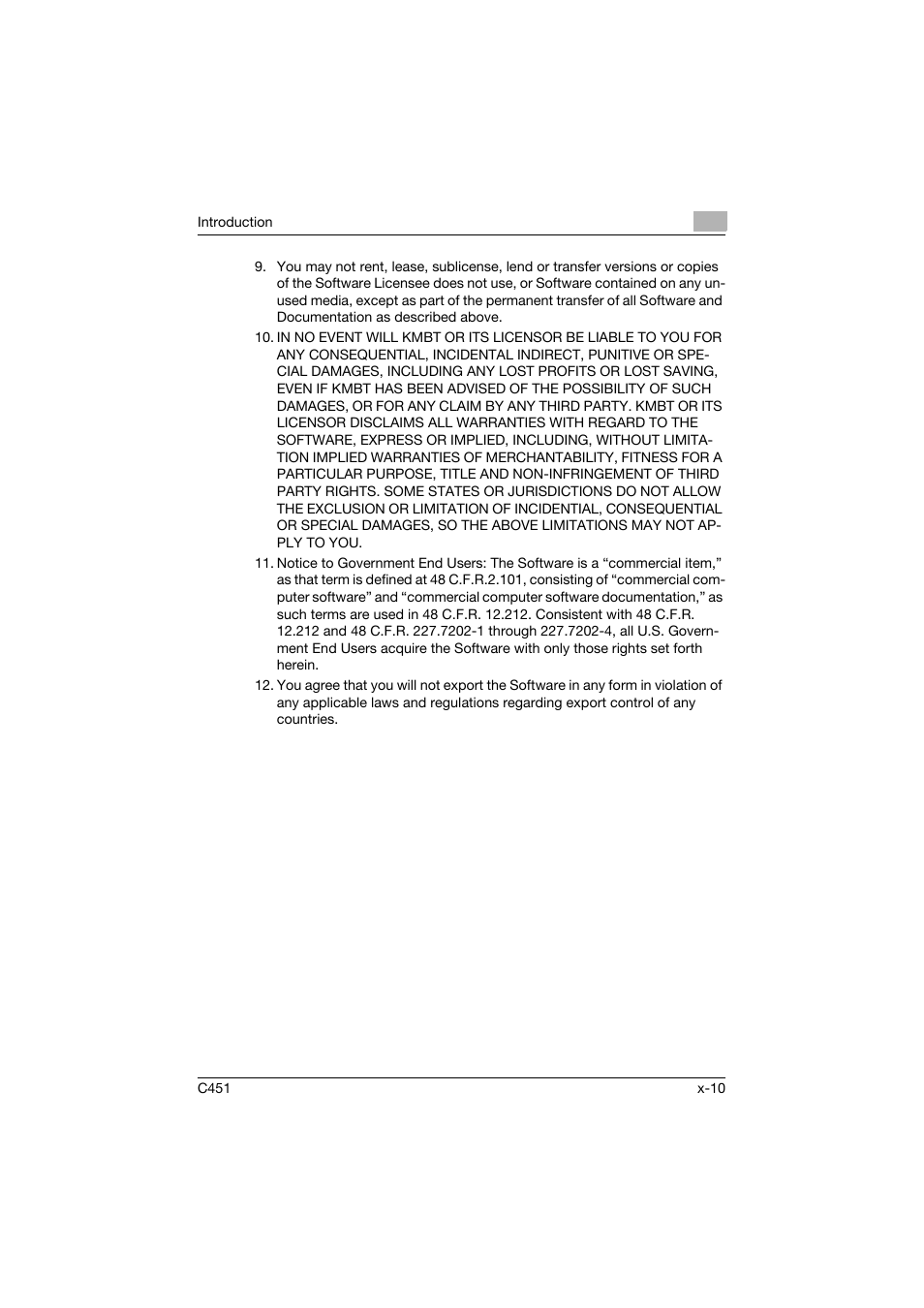 Konica Minolta BIZHUP C451 User Manual | Page 11 / 410