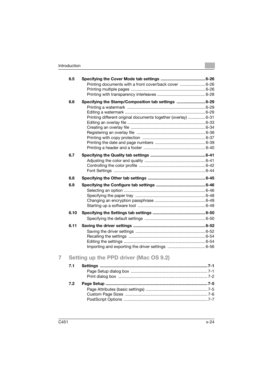 7setting up the ppd driver (mac os 9.2) | Konica Minolta BIZHUP C451 User Manual | Page 25 / 410