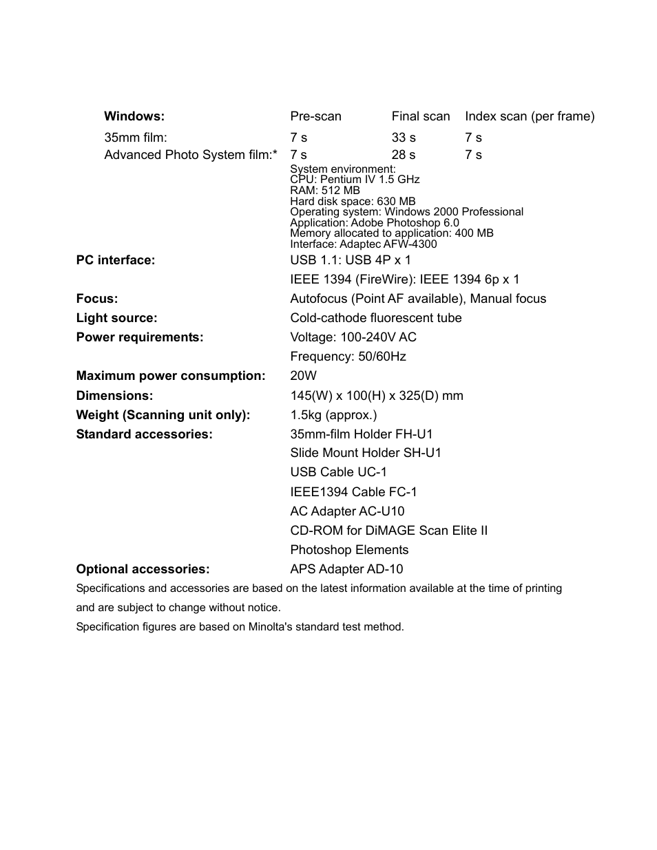 Konica Minolta II User Manual | Page 2 / 7