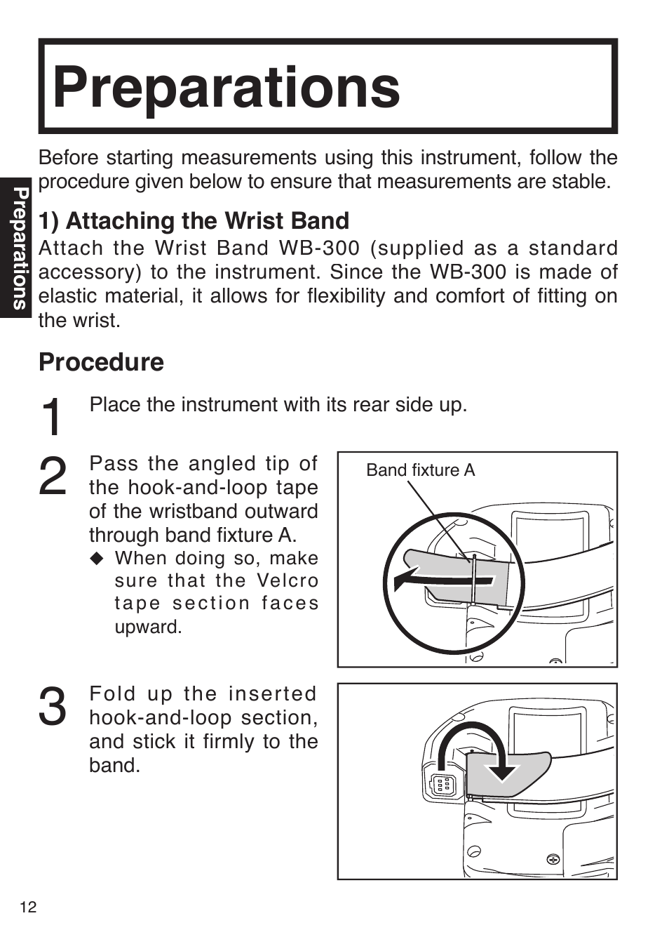 Preparations | Konica Minolta PULSOX 300 User Manual | Page 14 / 32