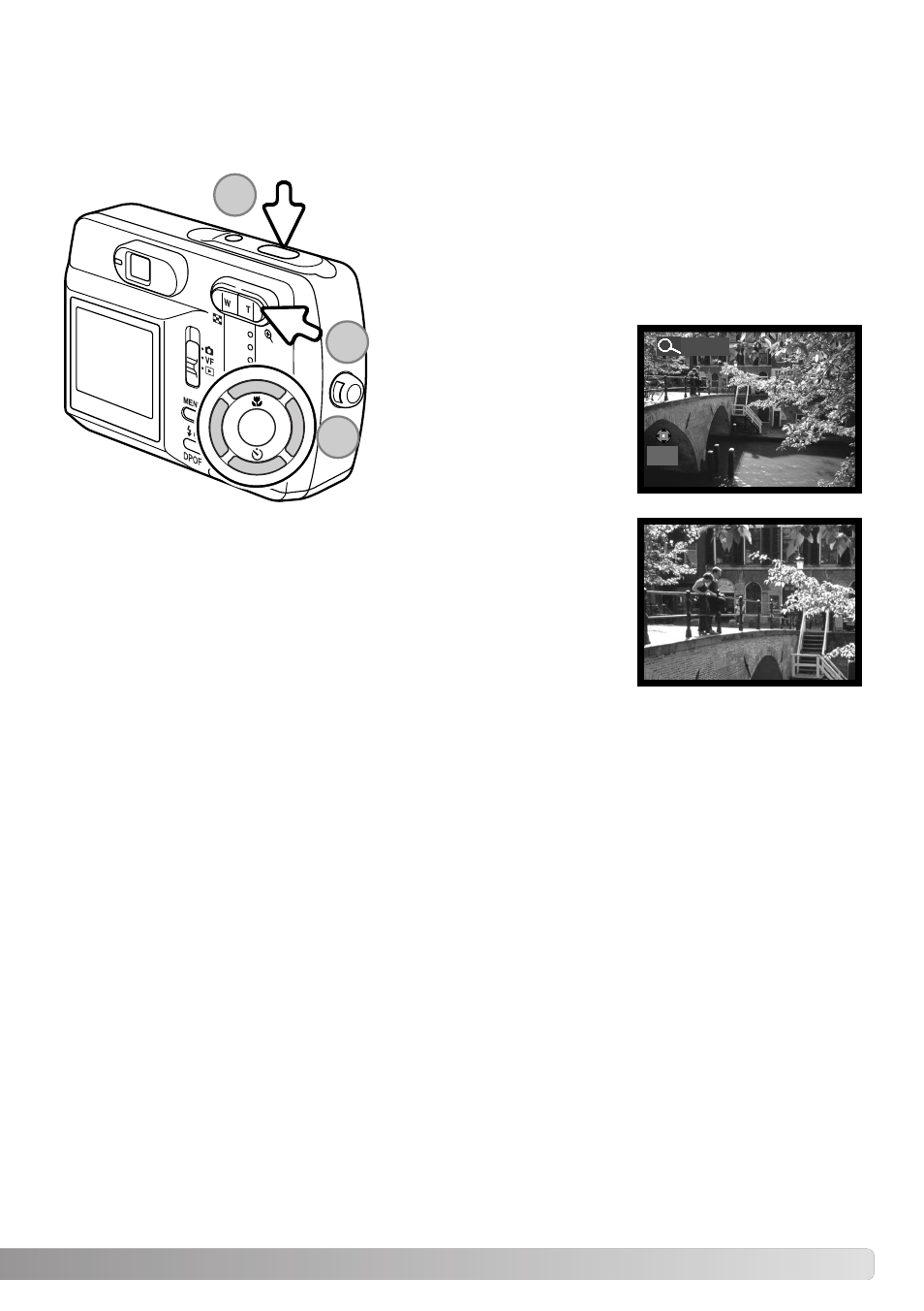 Enlarged playback | Konica Minolta DiMAGE E323 User Manual | Page 53 / 96